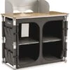 Outwell Padres XL Campingkeuken - Grijs -Camping Promotiewinkel 1068 1900 5709388061553 padres xl keukentafel met bamboe werkblad main photo1