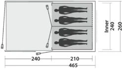 Easy Camp Galaxy 400 Steel Blue Tunneltent - 4 Personen -Camping Promotiewinkel 1179 1900 e5f08167 cd39 48bb 9924 b67496b9e714 1280x960