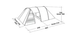 Easy Camp Galaxy 400 Rustic Green Tunneltent - 4 Personen 17 Easy Camp Galaxy 400 Rustic Green Tunneltent - 4 Personen -Camping Promotiewinkel 120391 galaxy 400 rustic green drawing perspective2