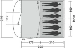 Easy Camp Edendale 600 Tunneltent 6 Persoons - Grijs -Camping Promotiewinkel 1278 1900 88606f57 e3cb 4c30 8898 4536f255e167 1280x960
