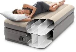 Intex Prime Comfort Luchtbed - Eenpersoons - Ingebouwde Elektrische Pomp -Camping Promotiewinkel 1320 1900 64162 inuse 2023 300