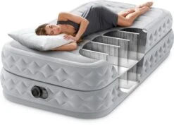 Intex Supreme Air Flow Luchtbed - Eenpersoons - Ingebouwde Elektrische Pomp -Camping Promotiewinkel 1320 1900 64488 inuse 2023 300