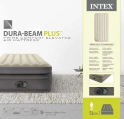 Intex Prime Comfort Luchtbed - Eenpersoons - Ingebouwde Elektrische Pomp -Camping Promotiewinkel 1811 1900 64162nd pkg 2023 300