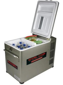 Engel MD45F-CD-P Dual-zone Compressor Koelbox - 40 Liter -Camping Promotiewinkel 1900 1377 md45fcdp deckel offen freezer klein