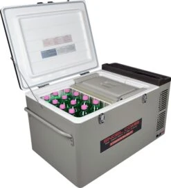Engel MD60F-C Dual-zone Compressor Koelbox - 57 Liter -Camping Promotiewinkel 1900 1732 md60fc deckel offen
