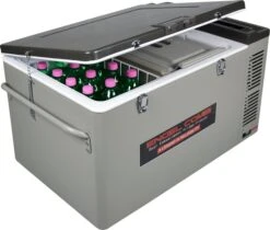 Engel MD60F-C Dual-zone Compressor Koelbox - 57 Liter -Camping Promotiewinkel 1900 2195 md60fc deckel halb