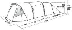 Easy Camp Palmdale 500 LUX Tunneltent - 5 Persoons -Camping Promotiewinkel 501 1200 120370 palmdale 500 lux drawing perspective2