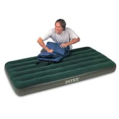 Intex Prestige Downy Luchtbed - Eenpersoons - Inclusief Batterijpomp -Camping Promotiewinkel 66967 03