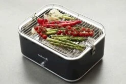 Barbecook Carlo Houtskool Tafelbarbecue - Grijs -Camping Promotiewinkel 900 1350 bc cha 1015 sf 01 hr