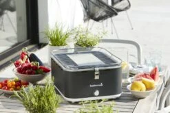 Barbecook Carlo Houtskool Tafelbarbecue - Grijs -Camping Promotiewinkel 900 1350 zwart