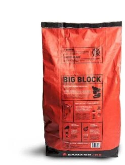 Kamado Joe Big Block Houtskool 9 Kg -Camping Promotiewinkel 900 681 900 716 big block charcoal bag back