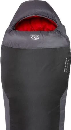 Highlander Serenity 350 Mummy Slaapzak - Charcoal -Camping Promotiewinkel 900 900 sb186 ch top