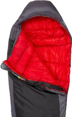 Highlander Serenity 350 Mummy Slaapzak - Charcoal -Camping Promotiewinkel 900 900 sb186 ch topopen