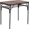 Bo-Camp Industrial Decatur 90 X 60 Campingtafel - Zwart/houtlook -Camping Promotiewinkel 900 908 1404200