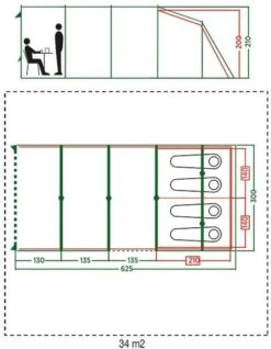 Coleman Vail Long Tunneltent - 4 Persoons -Camping Promotiewinkel 972 1900 coleman vail long tunneltent 4 persoons 4