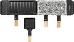 Bestron Raclette/Steengrill - 4 Personen -Camping Promotiewinkel bestron raclettesteengrill 4 personen 12