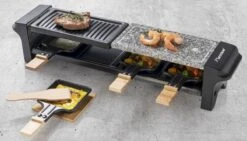 Bestron Raclette/Steengrill - 4 Personen -Camping Promotiewinkel bestron raclettesteengrill 4 personen 13