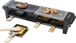 Bestron Raclette/Steengrill - 4 Personen -Camping Promotiewinkel bestron raclettesteengrill 4 personen 14