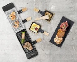 Bestron Raclette/Steengrill - 4 Personen -Camping Promotiewinkel bestron raclettesteengrill 4 personen 4