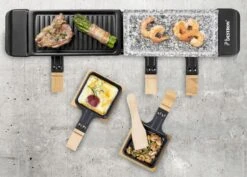 Bestron Raclette/Steengrill - 4 Personen -Camping Promotiewinkel bestron raclettesteengrill 4 personen 6