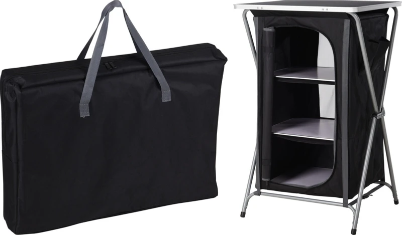 Redcliffs Campingkast - 3 Lagen - Zwart